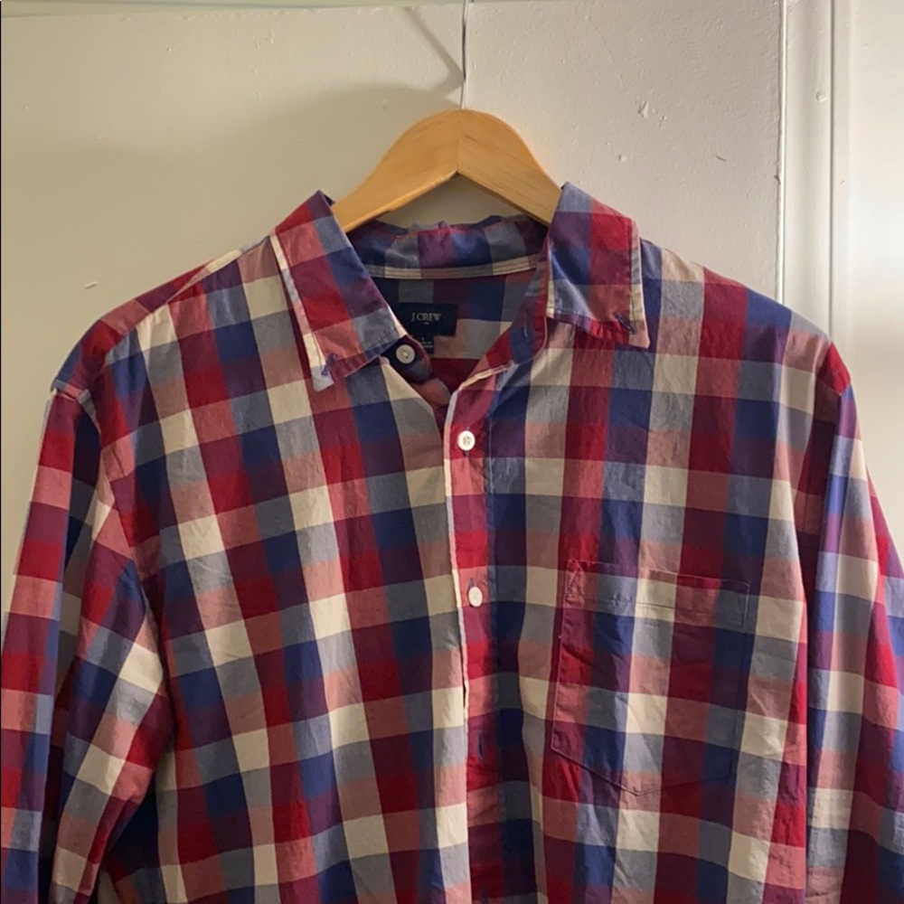 Jcrew plaid button down shirt